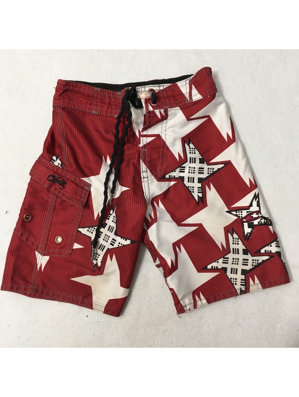 O'Neill Little Boys SIZE 4 Surf Board Shorts DESIGN BURGUNDY